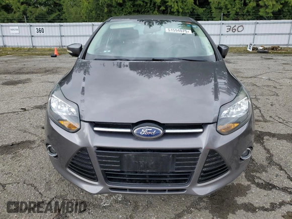 2013 Ford Focus Titanium with VIN 1FADP3J23DL209175, listed as a Copart auction lot 51594075 with 92,531 mi miles and Salvage Title. Bid and sale history available at carsss.com. Image 5.