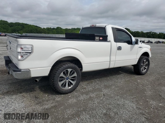 2014 Ford F-150 XL with VIN 1FTNF1CF9EKD47459, listed as a Copart auction lot 58755855 with 191,756 mi miles and Salvage title. Bid and sale history available at DreamBid. Image 3.