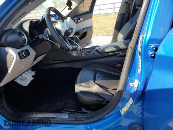 2019 Alfa Romeo Giulia Sport with VIN ZARFAMAN0K7611865, listed as a Copart auction lot 74841374 with 0 mi miles and Salvage Title. Bid and sale history available at carsss.com. Image 7.