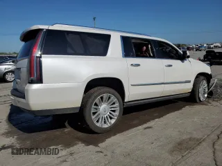 2016 Cadillac Escalade ESV Premium Collection z VIN 1GYS4JKJ7GR199458, wystawiony jako Copart lot #54258705 z przebiegiem 148 150 mil mil oraz Szkoda całkowita • Salvage title. Historia ofert i sprzedaży dostępna na DreamBid. Obrazek 3.