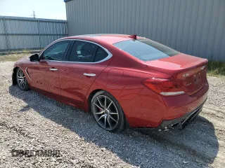 2020 Genesis G70 3.3T with VIN KMTG54LE0LU056422, listed as a Copart auction lot 71549144 with 46,683 mi miles and Non Repairable. Bid and sale history available at DreamBid. Image 2.