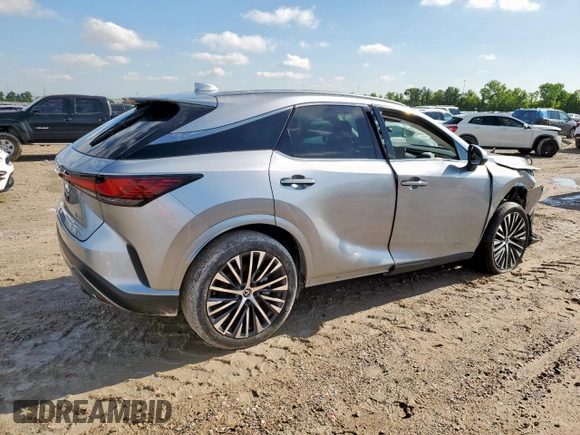 2023 Lexus RX 350 with VIN 2T2BAMBA4PC022193, listed as a Copart auction lot 58991955 with 18,696 mi miles and Salvage title. Bid and sale history available at DreamBid. Image 3.