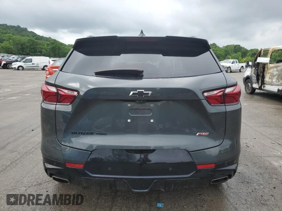 2019 Chevrolet Blazer RS with VIN 3GNKBJRS3KS703107, listed as a Copart auction lot 56701205 with 60,816 mi miles and Salvage title. Bid and sale history available at DreamBid. Image 6.