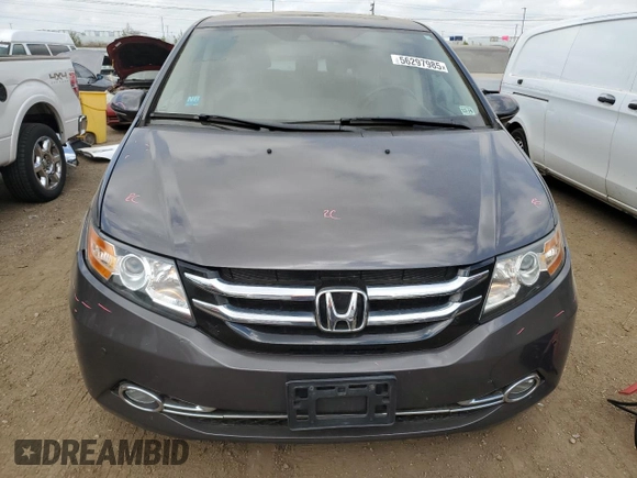 2015 Honda Odyssey Touring Elite z VIN 5FNRL5H96FB047204, wystawiony jako Copart lot #56297985 z przebiegiem 125 482 mil mil oraz Szkoda całkowita • Salvage title. Historia ofert i sprzedaży dostępna na DreamBid. Obrazek 5.