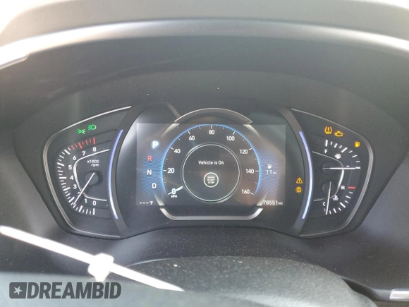 2019 Hyundai Santa Fe Limited with VIN 5NMS53AD3KH075579, listed as a Copart auction lot 46757675 with 78,551 mi miles and Salvage Title. Bid and sale history available at carsss.com. Image 9.