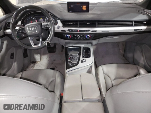2019 Audi Q7 Premium with VIN WA1AHAF76KD043576, listed as a Copart auction lot 42242865 with 57,524 mi miles and Salvage title. Bid and sale history available at DreamBid. Image 8.