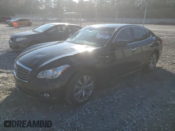2013 Infiniti M37 with VIN JN1BY1AP7DM514562, listed as a Copart auction lot 82573534 with 135,852 mi miles and Non Repairable. Bid and sale history available at carsss.com. Image 1.