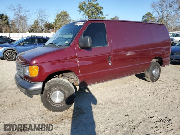 2006 Ford Econoline Cargo with VIN 1FTNE24L76HA64182, listed as a Copart auction lot 86609464 with 194,667 mi miles and Salvage Title. Bid and sale history available at carsss.com. Image 1.