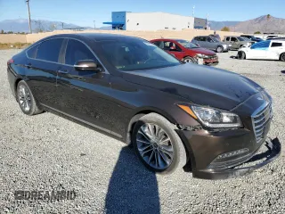 2017 Genesis G80 3.8L with VIN KMHGN4JEXHU168827, listed as a Copart auction lot 80315794 with 46,607 mi miles and Salvage Title. Bid and sale history available at carsss.com. Image 4.