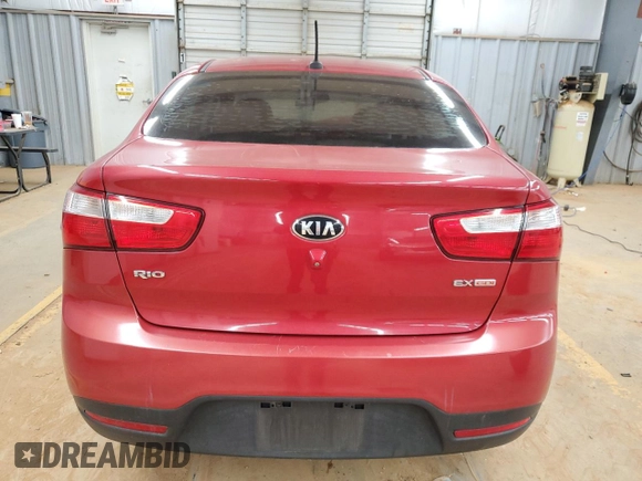 2015 Kia Rio EX with VIN KNADN4A37F6479779, listed as a Copart auction lot 48152355 with 154,331 mi miles and Salvage Title. Bid and sale history available at carsss.com. Image 6.