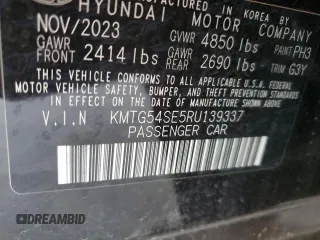 2024 Genesis G70 Sport Advanced with VIN KMTG54SE5RU139337, listed as a Copart auction lot 57085735 with 1,290 mi miles and Salvage Title. Bid and sale history available at DreamBid. Image 12.