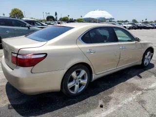 2007 Lexus LS 460 L with VIN JTHGL46F975017318, listed as a Copart auction lot 63524605 with 141,630 mi miles and Salvage title. Bid and sale history available at DreamBid. Image 3.