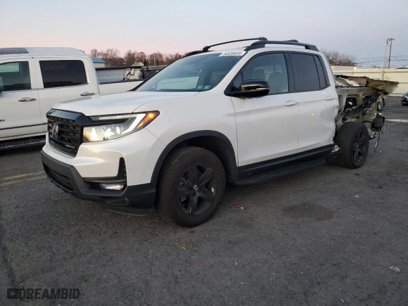 2023 Honda Ridgeline Black Edition with VIN 5FPYK3F8XPB025230, listed as a Copart auction lot 84520634 with 12,026 mi miles and Salvage Title. Bid and sale history available at carsss.com. Image 1.
