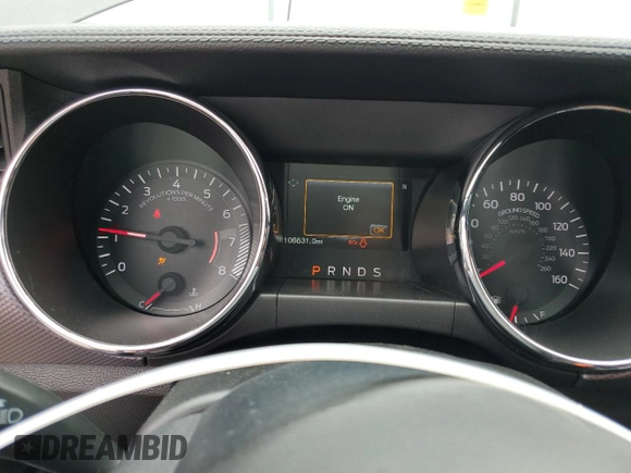 2015 Ford Mustang EcoBoost with VIN 1FA6P8TH0F5396373, listed as a Copart auction lot 54129565 with 106,631 mi miles and Salvage Title. Bid and sale history available at carsss.com. Image 9.