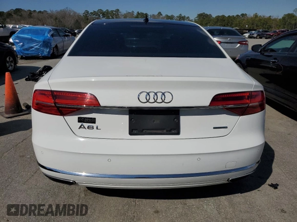 2015 Audi A8 3.0T with VIN WAU3GAFD7FN032980, listed as a Copart auction lot 45683995 with 108,272 mi miles and Non repairable. Bid and sale history available at DreamBid. Image 6.