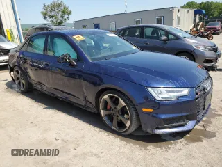 2018 Audi S4 Premium Plus with VIN WAUB4AF49JA099438, listed as a Copart auction lot 54711943 with 80,603 mi miles. Bid and sale history available at carsss.com. Image 4.