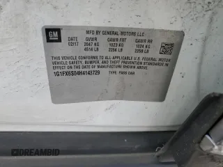 2017 Chevrolet Bolt EV Premier z VIN 1G1FX6S04H4143729, wystawiony jako Copart lot #61012435 z przebiegiem 54 277 mil mil oraz Szkoda całkowita • Salvage title. Historia ofert i sprzedaży dostępna na DreamBid. Obrazek 13.