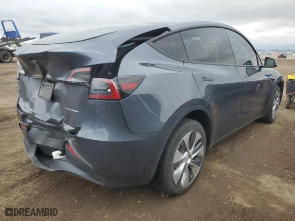 2023 Tesla Model Y Long Range with VIN 7SAYGDEE0PF864510, listed as a Copart auction lot 51259035 with 21,917 mi miles and Salvage Title. Bid and sale history available at carsss.com. Image 3.