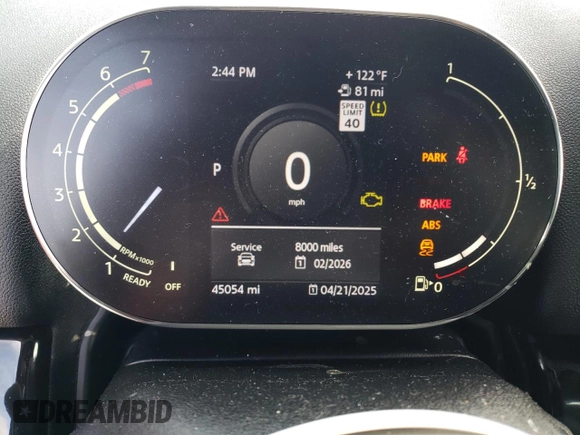 2021 MINI Countryman Cooper S with VIN WMZ83BR04M3M98250, listed as a Copart auction lot 53811515 with 45,054 mi miles and Salvage title. Bid and sale history available at DreamBid. Image 9.