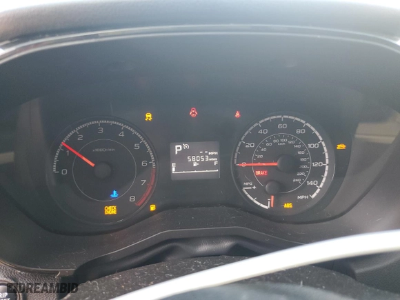 2019 Subaru Impreza with VIN 4S3GTAA69K3748455, listed as a Copart auction lot 52100665 with 58,053 mi miles and Salvage Title. Bid and sale history available at carsss.com. Image 9.