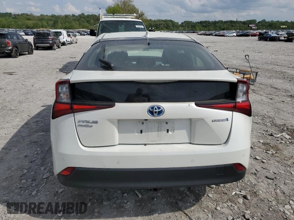 2019 Toyota Prius LE z VIN JTDL9RFUXK3004950, wystawiony jako Copart lot #54509295 z przebiegiem 60 945 mil mil oraz Szkoda całkowita • Salvage title. Historia ofert i sprzedaży dostępna na DreamBid. Obrazek 6.