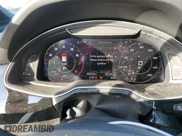 2019 Audi Q7 Prestige with VIN WA1VAAF70KD042672, listed as a Copart auction lot 79999524 with 40,434 mi miles and Salvage Title. Bid and sale history available at carsss.com. Image 9.