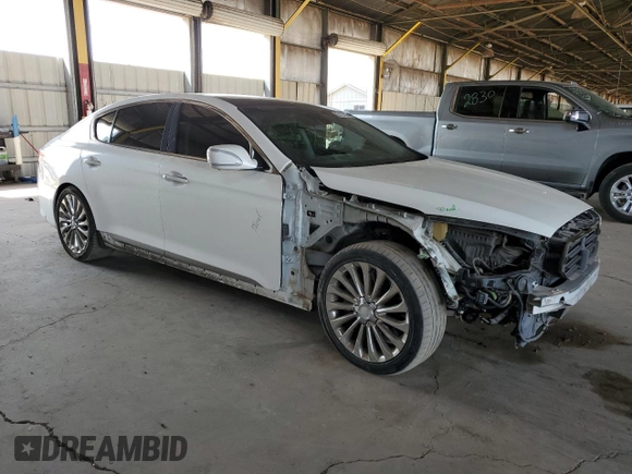 2017 Kia K900 Luxury with VIN KNALW4D45H6036529, listed as a Copart auction lot 63127755 with 114,540 mi miles and Salvage title. Bid and sale history available at DreamBid. Image 4.