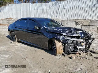 2019 BMW 7 Series 750i with VIN WBA7F0C53KGM24560, listed as a Copart auction lot 37540533 with 0 mi miles. Bid and sale history available at carsss.com. Image 4.