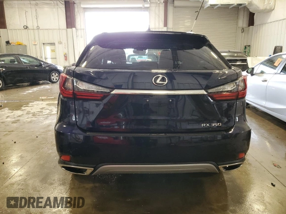 2022 Lexus RX with VIN 2T2HZMDA9NC315858, listed as a Copart auction lot 50645455 with 36,665 mi miles and Salvage Title. Bid and sale history available at carsss.com. Image 6.