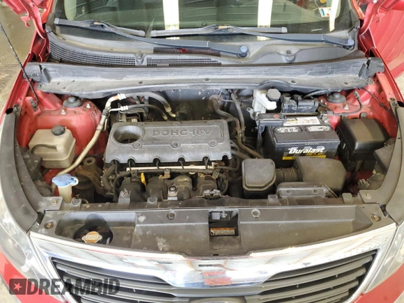 2012 Kia Sportage LX with VIN KNDPBCA2XC7221238, listed as a Copart auction lot 53683495 with 217,313 mi miles and Salvage Title. Bid and sale history available at DreamBid. Image 12.