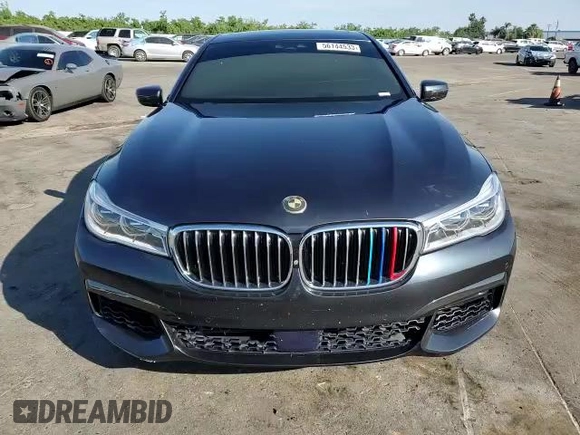 2016 BMW 7 Series 750i with VIN WBA7F0C57GGL99332, listed as a Copart auction lot 56144533 with 95,626 mi miles. Bid and sale history available at carsss.com. Image 11.