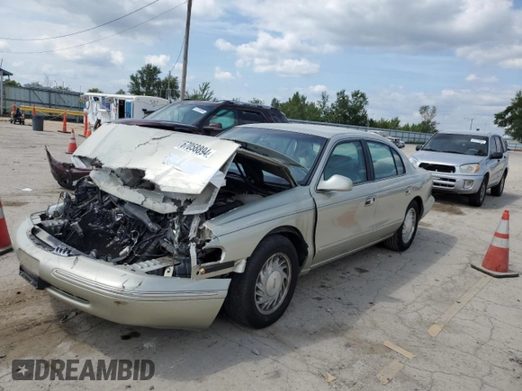1997 Lincoln Continental with VIN 1LNLM97V7VY731116, listed as a Copart auction lot 67058894 with 0 mi miles and Salvage Title. Bid and sale history available at carsss.com. Image 1.