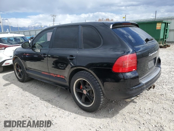 2005 Porsche Cayenne Turbo with VIN WP1AC29PX5LA90155, listed as a Copart auction lot 57323065 with 165,771 mi miles and Clean title. Bid and sale history available at DreamBid. Image 2.
