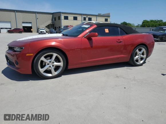 2015 Chevrolet Camaro LT with VIN 2G1FF3D39F9297369, listed as a Copart auction lot 53297695 with 105,471 mi miles and Salvage Title. Bid and sale history available at carsss.com. Image 1.