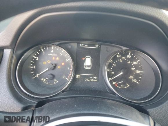 2017 Nissan Rogue SV with VIN KNMAT2MV6HP559326, listed as a Copart auction lot 44983465 with 202,756 mi miles and Salvage Title. Bid and sale history available at carsss.com. Image 9.