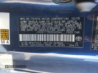 2005 Scion tC with VIN JTKDE177850043044, listed as a Copart auction lot 87978495 with 248,925 mi miles and Clean Title. Bid and sale history available at DreamBid. Image 12.