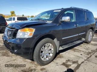 2015 Nissan Armada Platinum z VIN 5N1BA0NE8FN618457, wystawiony jako Copart lot #78096904 z przebiegiem 113 098 mil mil oraz Szkoda całkowita • Salvage title. Historia ofert i sprzedaży dostępna na DreamBid. Obrazek 1.