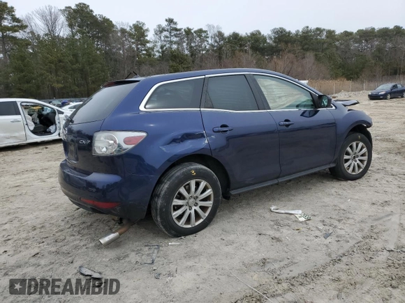 2011 Mazda CX-7 i Sport with VIN JM3ER2BM4B0366383, listed as a Copart auction lot 46000395 with 184,030 mi miles and Salvage Title. Bid and sale history available at carsss.com. Image 3.