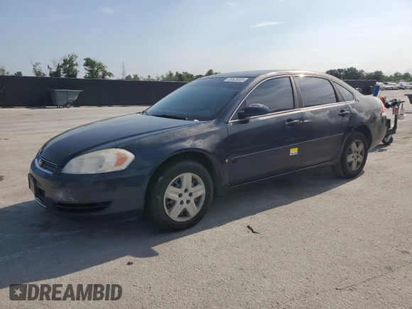 2007 Chevrolet Impala LS z VIN 2G1WB58KX79380786, wystawiony jako Copart lot #55325005 z przebiegiem 188 264 mil mil oraz Szkoda całkowita • Salvage title. Historia ofert i sprzedaży dostępna na DreamBid. Obrazek 1.