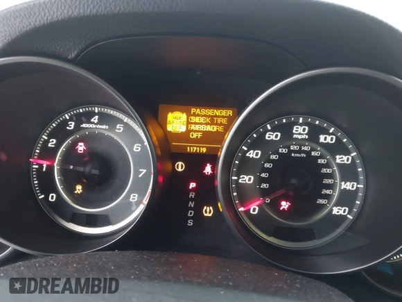 2013 Acura MDX with VIN 2HNYD2H29DH000387, listed as a IAAI auction lot 41290346 with 117,119 mi miles. Bid and sale history available at carsss.com. Image 7.