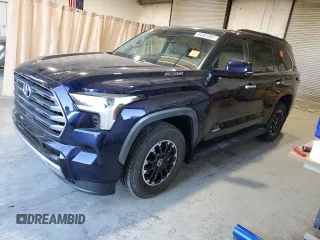 2023 Toyota Sequoia SR5 with VIN 7SVAAABA4PX006078, listed as a Copart auction lot 84001864 with 7,492 mi miles and Salvage Title. Bid and sale history available at carsss.com. Image 1.