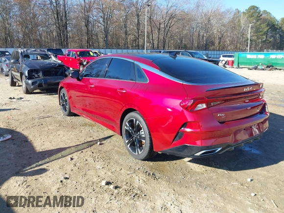 2022 Kia K5 GT-Line z VIN 5XXG64J26NG107886, wystawiony jako IAAI lot #41054102 z przebiegiem 88 516 mil mil oraz . Historia ofert i sprzedaży dostępna na DreamBid. Obrazek 3.