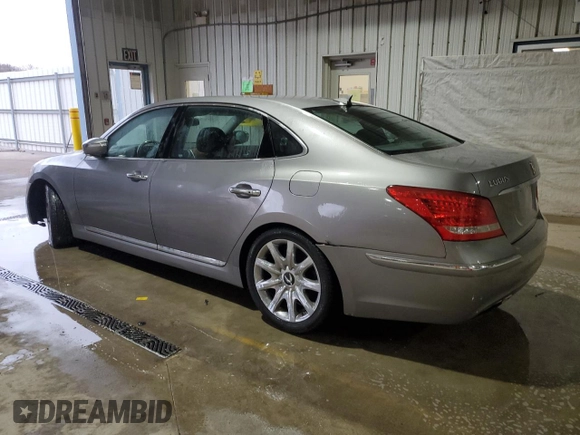 2012 Hyundai Equus Signature with VIN KMHGH4JH5CU051666, listed as a Copart auction lot 47873375 with 145,333 mi miles and Salvage Title. Bid and sale history available at DreamBid. Image 2.