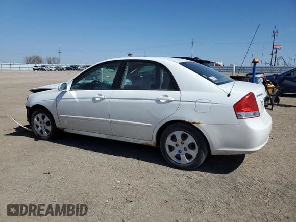 2007 Kia Spectra EX with VIN KNAFE121775460533, listed as a Copart auction lot 50873075 with 116,433 mi miles and Salvage Title. Bid and sale history available at carsss.com. Image 2.