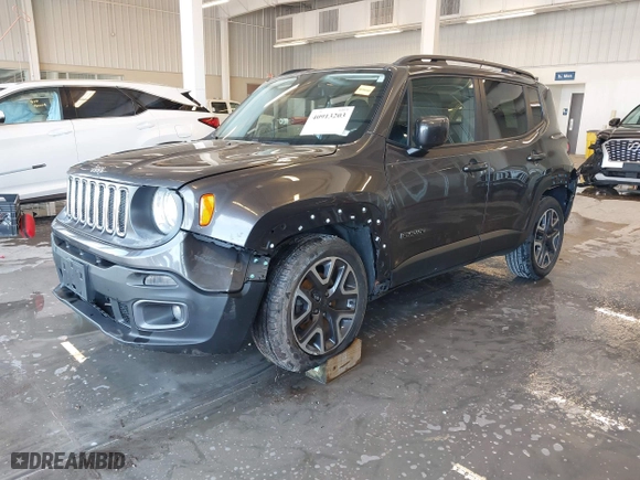 2017 Jeep Renegade Latitude with VIN ZACCJABB9HPE52615, listed as a IAAI auction lot 40913203 with 95,968 mi miles. Bid and sale history available at carsss.com. Image 20.