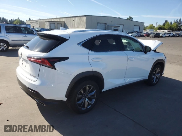 2019 Lexus NX 300 z VIN JTJYARBZ1K2133211, wystawiony jako Copart lot #55333545 z przebiegiem 56 814 mil mil oraz Szkoda całkowita • Salvage title. Historia ofert i sprzedaży dostępna na DreamBid. Obrazek 3.