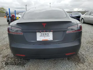 2017 Tesla Model S 100D with VIN 5YJSA1E22HF192735, listed as a Copart auction lot 54875055 with 100,537 mi miles and Salvage Title. Bid and sale history available at carsss.com. Image 6.