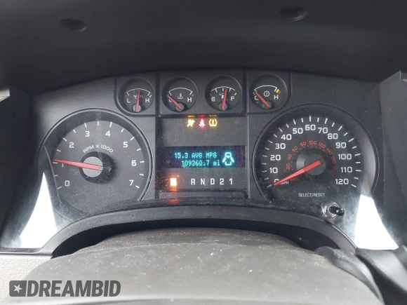 2009 Ford F-150 XL with VIN 1FTRF12W49KB55651, listed as a IAAI auction lot 41491829 with 109,360 mi miles and . Bid and sale history available at DreamBid. Image 7.