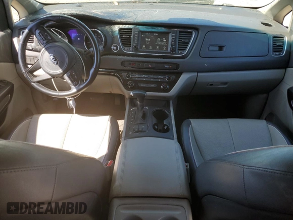 2017 Kia Sedona LX with VIN KNDMB5C16H6319926, listed as a Copart auction lot 53259925 with 107,398 mi miles and Salvage Title. Bid and sale history available at DreamBid. Image 8.