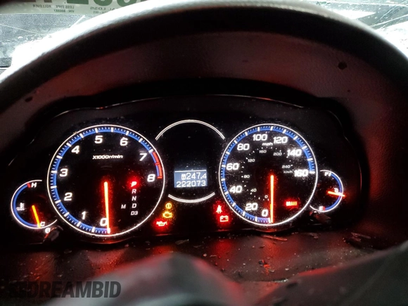 2008 Acura TSX Nav with VIN JH4CL96918C006087, listed as a Copart auction lot 43592125 with 222,073 mi miles and Salvage title. Bid and sale history available at DreamBid. Image 9.